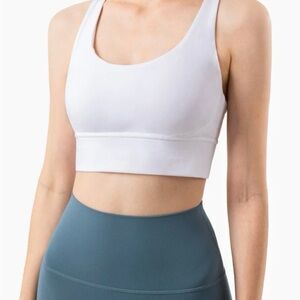NWT. Women's White Sports Bra